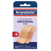Norgesplaster Universal Strips 50 stk Vannavvisende