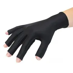 Cicatrex Hanske Kort Sort Str. 1 / XXXS &#197;pen fingertupp