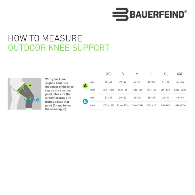 Bauerfeind Outdoor Knee Support Medium 