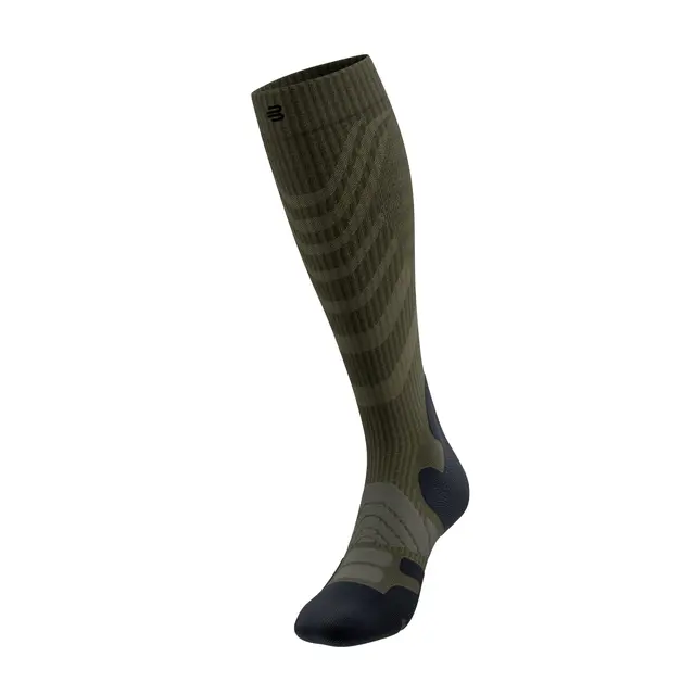 Bauerfeind Outdoor Merino Comp Socks Herre, Moss Green, Str. 46-49 Small 