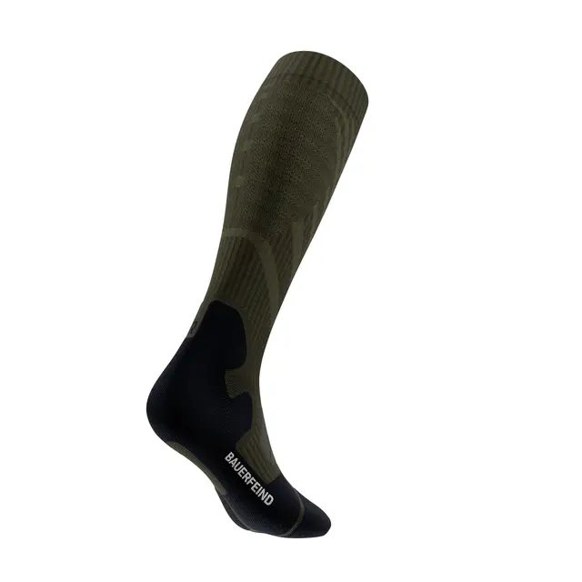 Bauerfeind Outdoor Merino Comp Socks Herre, Moss Green, Str. 46-49 Small 