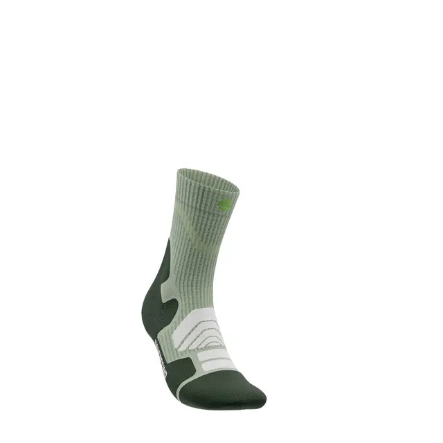 Bauerfeind Outdoor Merino Mid Cut Socks Dame, Herbal Green, Str. 39-42 