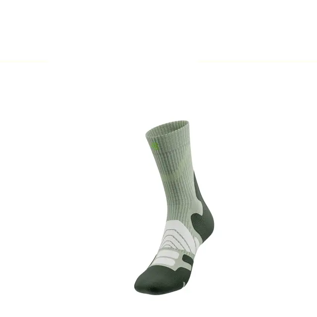 Bauerfeind Outdoor Merino Mid Cut Socks Dame, Herbal Green, Str. 39-42 