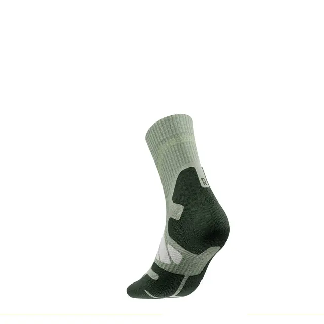 Bauerfeind Outdoor Merino Mid Cut Socks Dame, Herbal Green, Str. 39-42 