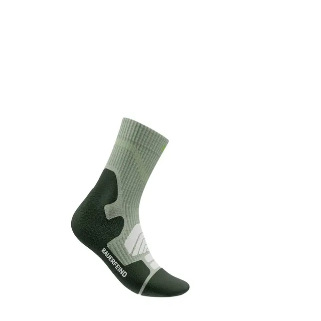 Bauerfeind Outdoor Merino Mid Cut Socks Dame, Herbal Green, Str. 39-42 