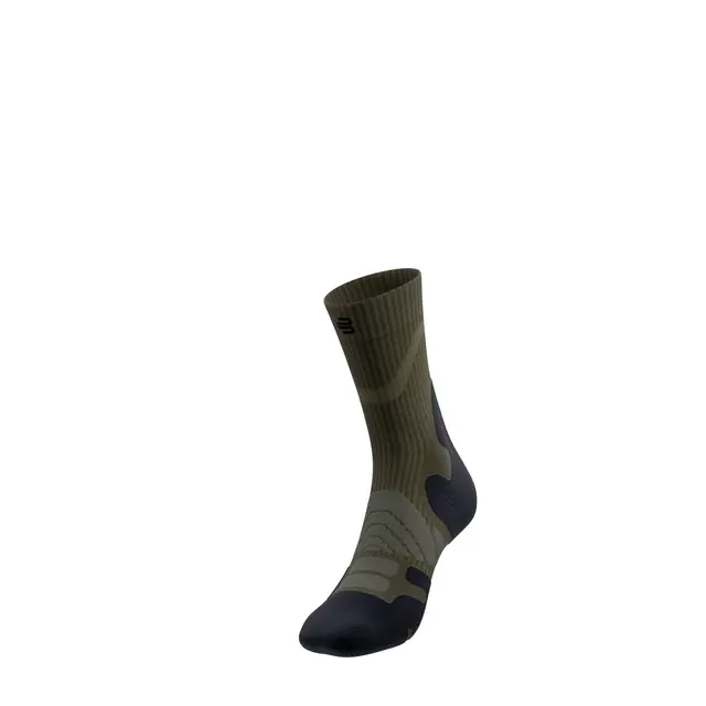 Bauerfeind Outdoor Merino Mid Cut Socks Herre, Moss Green, Str. 38-41 