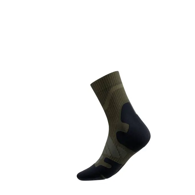 Bauerfeind Outdoor Merino Mid Cut Socks Herre, Moss Green, Str. 38-41 