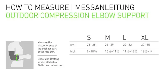 Bauerfeind Outdoor Comp Elbow Support Sm 