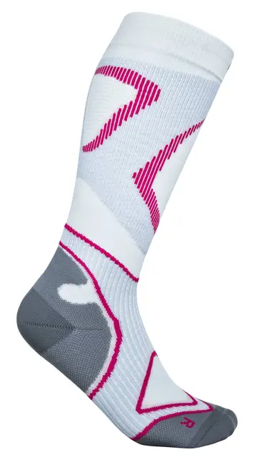 Bauerfeind Run Performance Comp Socks Dame, Hvit, Str. 35-37 Large 