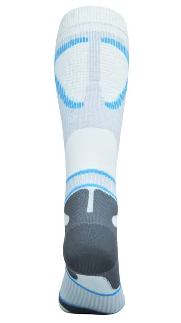 Bauerfeind Run Performance Comp Socks Herre, Hvit, Str. 41-43 Large 