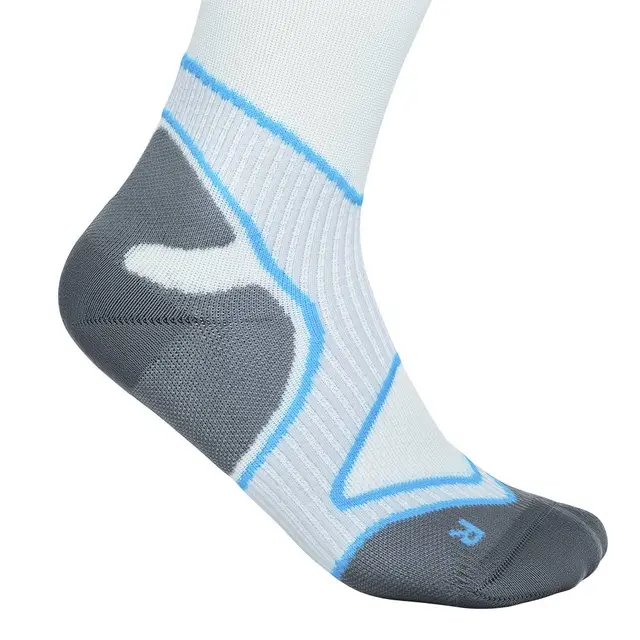Bauerfeind Run Performance Comp Socks Herre, Hvit, Str. 41-43 Large 