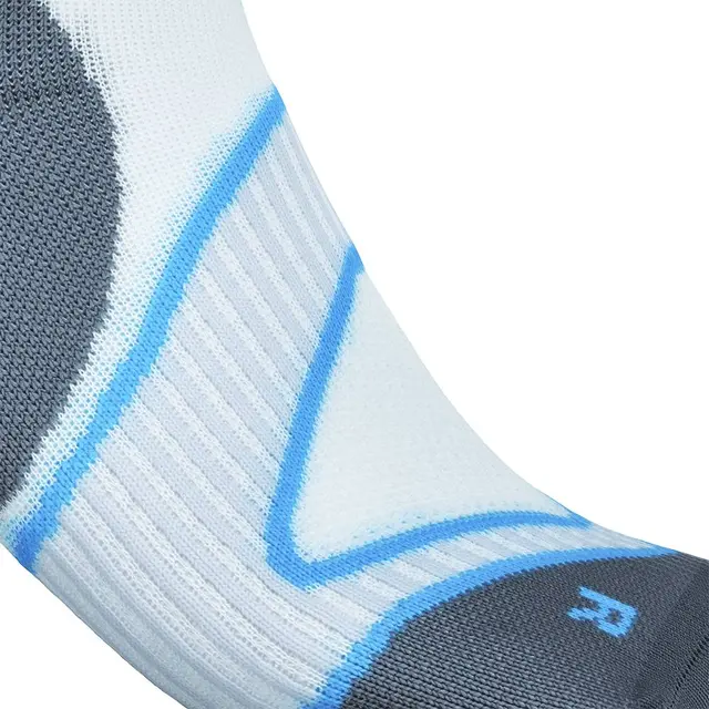 Bauerfeind Run Performance Comp Socks Herre, Hvit, Str. 41-43 Large 