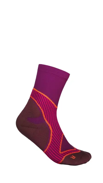 Bauerfeind Run Performance Mid Cut Socks Dame, Rosa, Str. 35-37 