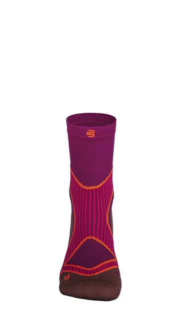 Bauerfeind Run Performance Mid Cut Socks Dame, Rosa, Str. 35-37 