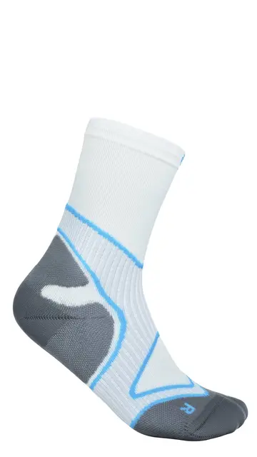 Bauerfeind Run Performance Mid Cut Socks Herre, Hvit, Str. 41-43 