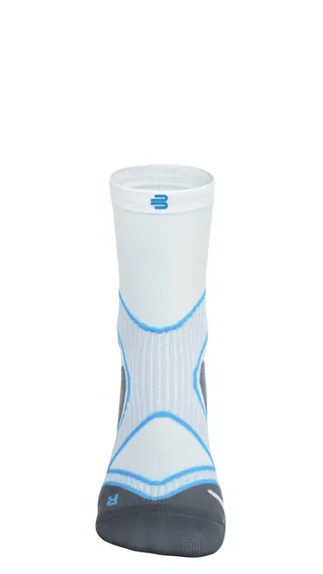 Bauerfeind Run Performance Mid Cut Socks Herre, Hvit, Str. 41-43 