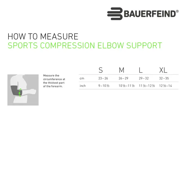 Bauerfeind Sports Comp Elbow Support Rivera, Small 