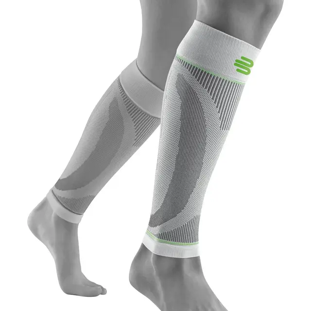 Bauerfeind Sports Comp Sleeves Legg Hvit, Small, Lang 