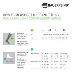 Bauerfeind Ultralight Compression Socks Dame, Sort, 35-37 Small
