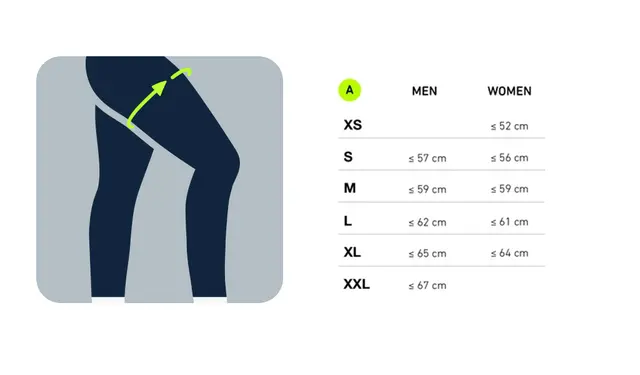 Bauerfeind Sports Comp Tights Lang Herre Antrasitt Str. S 