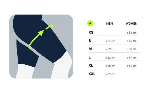 Bauerfeind Sports Comp Tights Kort Herre Antrasitt Str. S 
