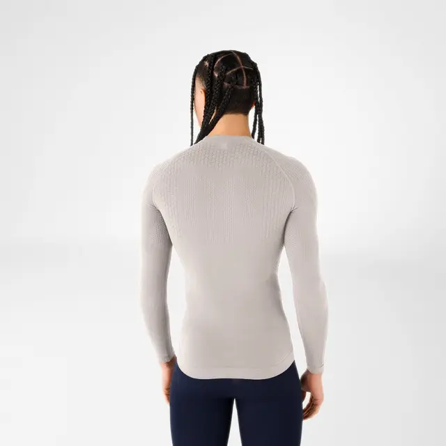 Bauerfeind Sports Comp Shirt Lang Herre Sølvgrå Str. S 
