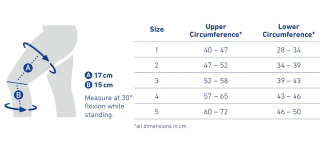Bauerfeind GenuTrain OA  Str. 2 Venstre Medial / Høyre Lateral | Sort 