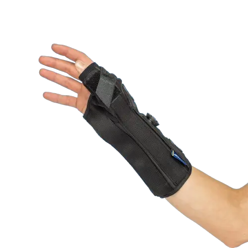 Mediroyal Boa MBA112 Håndledd Med Tommel Sort Høyre Small 