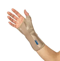 MediRoyal MR2225 H&#248;yre S H&#229;ndleddst&#248;tte m/ Tommel Kort, Beige