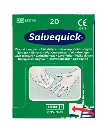 Salvequick Sårvask 20 stk 