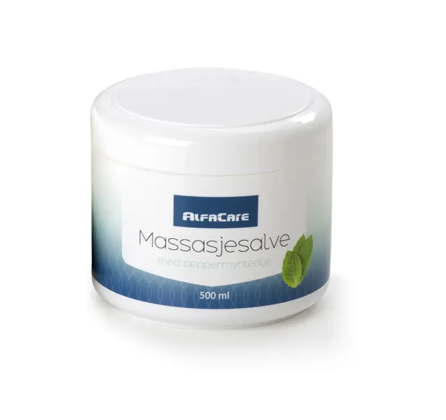 AlfaCare Massasjesalve 500 ml Peppermynteolje 