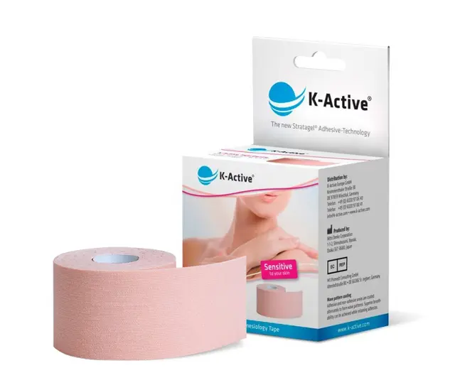 K-Active Tape Gentle Beige 5cm x 5m Stratagel Technology 