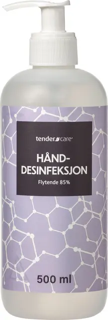 Tendercare Hånddesinfeksjon 85% 500ml Flytende med pumpe 