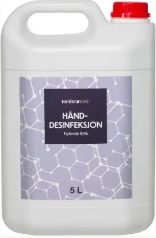 Tendercare Hånddesinfeksjon 85% 5 L Flytende 