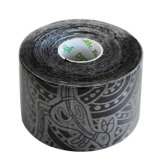 Dynamic Tape ECO 5 cm grå/svart tattoo 5 cm x 5 m 