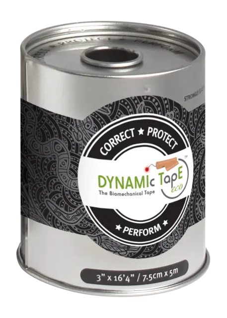 Dynamic Tape ECO 7,5 cm grå/svart tatto 7,5 cm x 5 m 