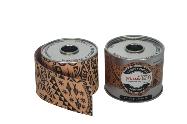 Dynamic Tape 5 cm Beige/Svart Tattoo 5 cm x 5 m 