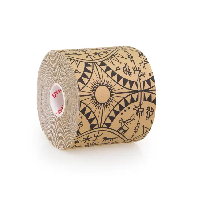 Dynamic Tape Powerband 7,5 cm x 5 m Beige/Svart Tattoo 