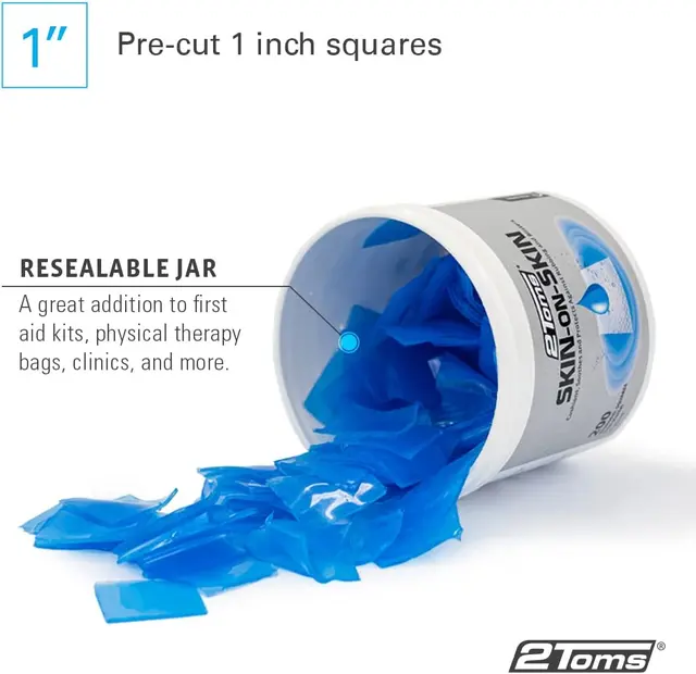 2Toms Skin-On-Skin Kvadratisk 2,5 x 2,5 cm 200 stk. 