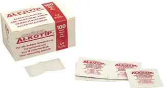 Alkoholswab Injeksjonst&#248;rk 100 stk - 70% isopropylalkohol