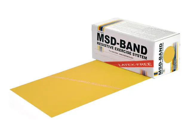 MoVeS Lateksfrie Treningsbånd 5,5 m Lett/Gull 