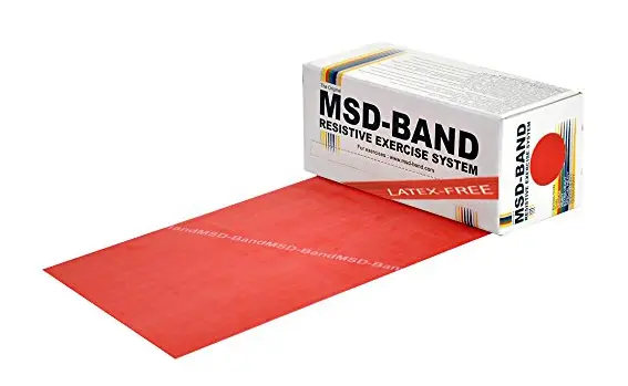 MoVeS Lateksfri Treningsbånd 5,5 m Rød 