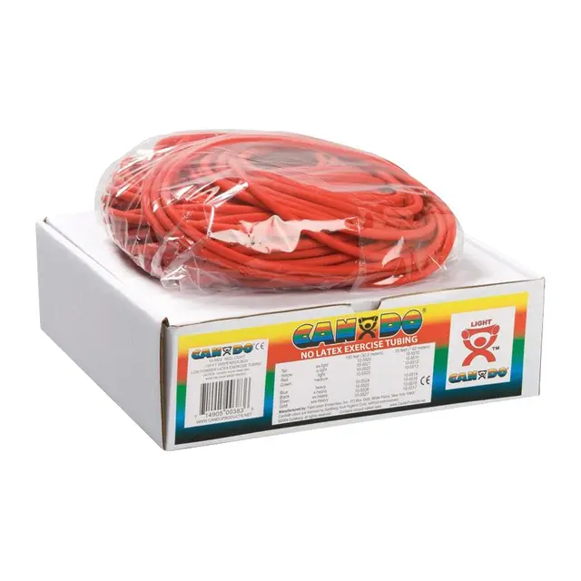 Cando Treningsslange Lateksfri 30,5 m Lett Rød 