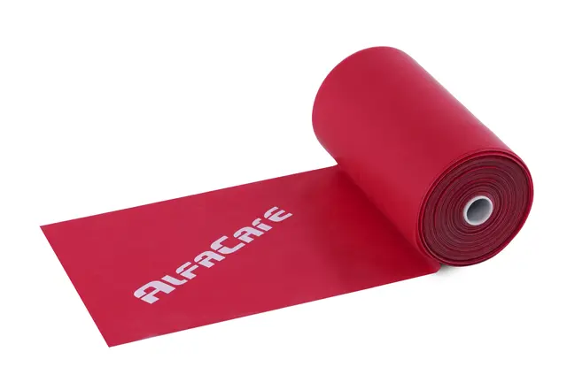 AlfaCare Treningsbånd 25m Lett Rød 15 cm x 0,20 mm 