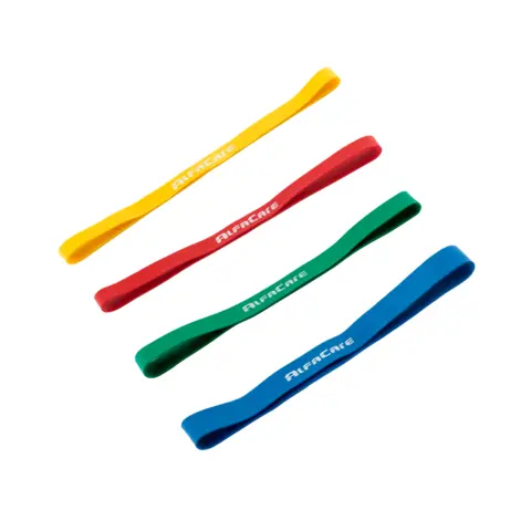 AlfaCare Rubberband 4-pack X-Lett/Lett/Medium/Hard
