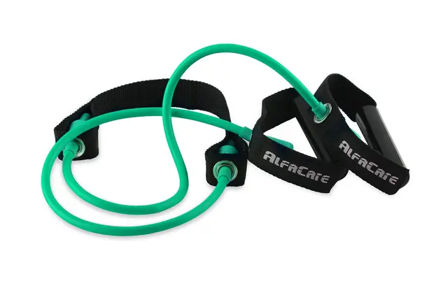 AlfaCare Exertube 140 cm Medium Grønn Med tekstilforsterker 