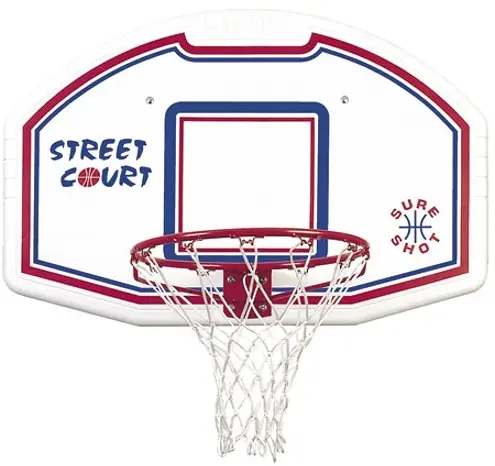 Basketballsett for hjemme Med kurv, plate og nett 