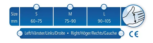 DeRoyal MR327 RHS L Venstre Resting hand spint 