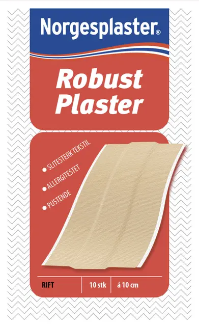 Norgesplaster Robust Plaster, Tekstil 60 x 100 mm. 10 stk pr eske (enhet). 