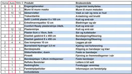 Snøgg Active First Aid Auto 